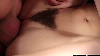 Erotic stepdaughter takes on a big black cock in cowgirl position