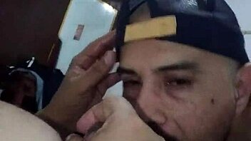 Gay amateur Isabel Boza gives a blowjob and swallows cum