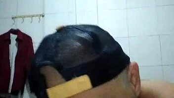 Gay amateur Isabel Boza gives a blowjob and swallows cum