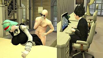 Big tits and assfucking in hardcore blackmail porn