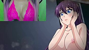 Uncensored hentai video featuring anal sex and condom swapping