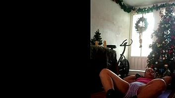 Voyeuristic view of Esterella's muscular body