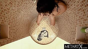 Jasmine Jazz's perfect body gets pounded in the shower