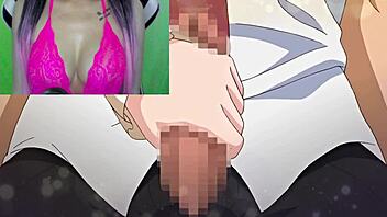 Uncensored hentai video featuring anal sex and condom swapping