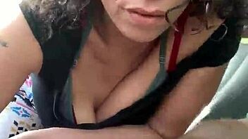 Amateur gay streetwalker gets a handjob from a curly-haired hooker