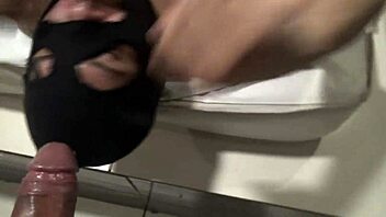 Amateur gay couple experiments with bondage and sex toys