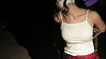 Cheerleader gets caught and tied up for fun