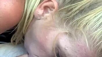 Amateur blonde escort gets off on the street and takes a deepthroat blowjob