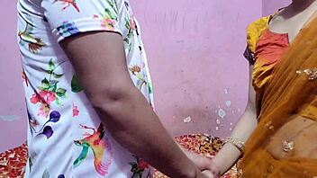 Teacher and student have hot sex in an Indian village pub