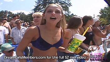 A striptease at the ponderosa nudist resort