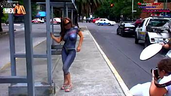 Big ass Latina mom gets naughty in public