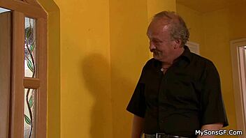 Young European teen cheats on her daddy