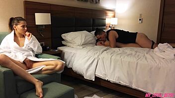 Missionary and cowgirl position for a threesome surprise