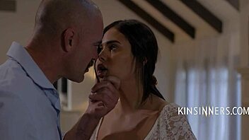 Family taboo: Step dad and daughter explore their sexual desires