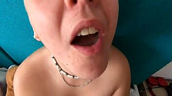 Enjoy a compilation of amateur couples' impressive cum swallowing skills