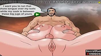 Punishment and pleasure: Big load on ass in mortal kombat