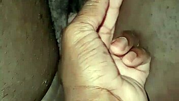 Amateur ebony girl with huge clit gets off on camera