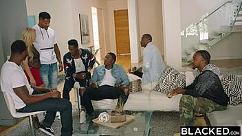 Missionary and deepthroat action in a wild group sex party