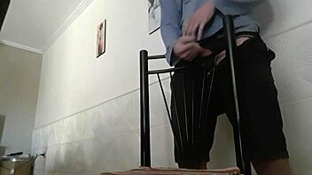Erotic office encounter leads to a masturbation session