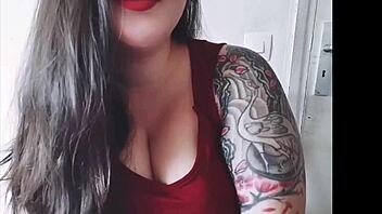 French femdom humiliates and trains a man in anal domination