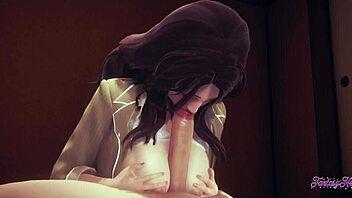 Cartoon porn featuring Annie Leonhart and Mikasa in 3D animation