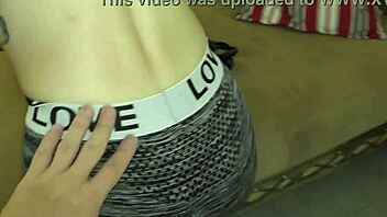 Acrobatic gymnast gets pounded hard in dogstyle by big cock