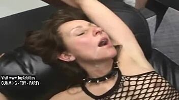Huge boob babes take on fisting and cum