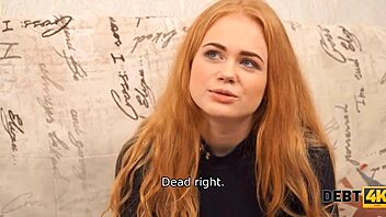 Rough sex for cash: Cute redhead gets depressed in HD video