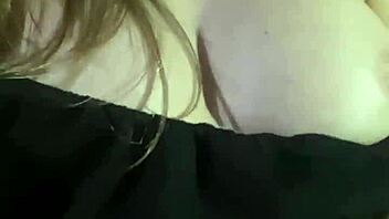 Young wife whore masturbates and pays for a ride with her fingers