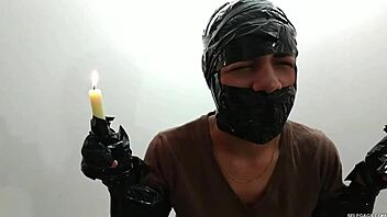 Lesbian slavegirl humiliated and gagged on sex tape