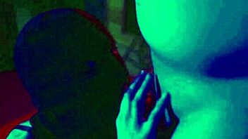 Teen slut with small boobs gets her first taste of pornography in this homemade video