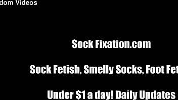 Satisfy your sock fetish cravings with this femdom POV video