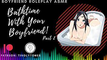Indulge in some solo bathroom fun with your boyfriend