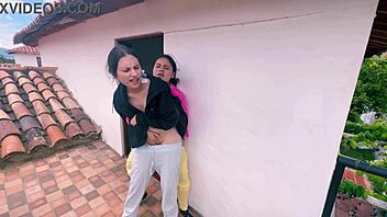 Fingering and licking in the pussy of a Colombian amateur