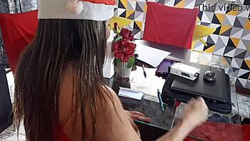 Sensual sex with a muscular Latina pornstar