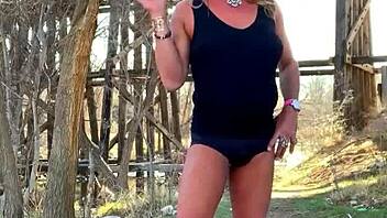 Public masturbation with Staci in the shower