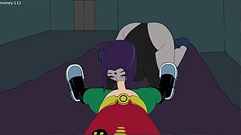 Cartoon beauty meets reality in Starfire Hentai episode 2