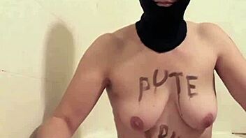 French esclave trains as a piss addict