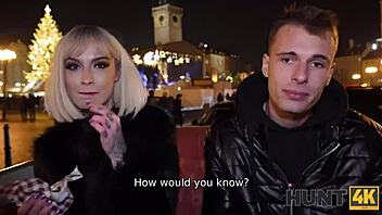 Hot Xmas sex with a naughty Czech babe in a sleigh