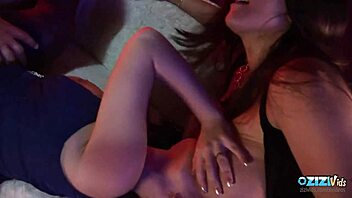 Big tit blonde MILF gets a facial cumshot after blowjob