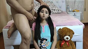 Stepdaughter anal sex with her stepdad's big cock