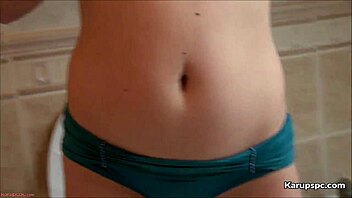 Small tits and tight pussy: Elli Montana's solo masturbation video