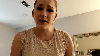 Big tits and asshole closeup in taboo family sex video