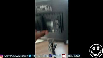 Amateur gay porn video featuring Tae Lit and black cock