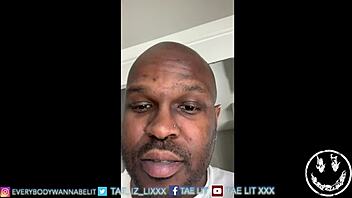 Amateur gay porn video featuring Tae Lit and black cock