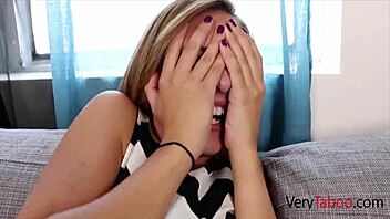 Stepbrother and stepsister indulge in taboo family bonding