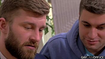 Paul day and his gay boss have a wild office threesome