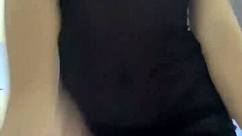 Loira's sensual striptease in a clear dress