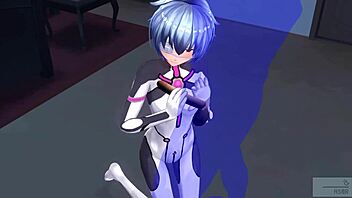 Eva Hempollay's small tits get the attention they deserve in this uncensored anime video