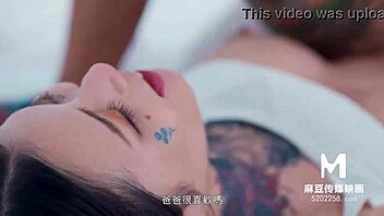 Tattoo girl gets pounded in doggystyle by stranger in original Asian porn